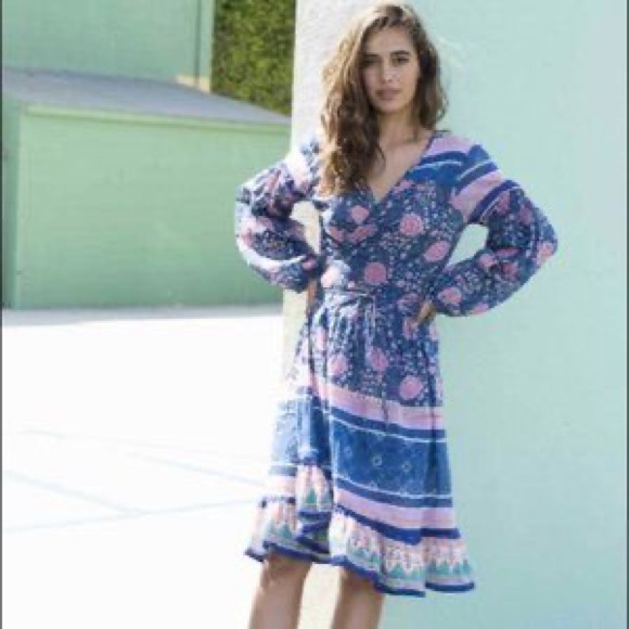 Blue Boheme Jazmine Wrap Dress